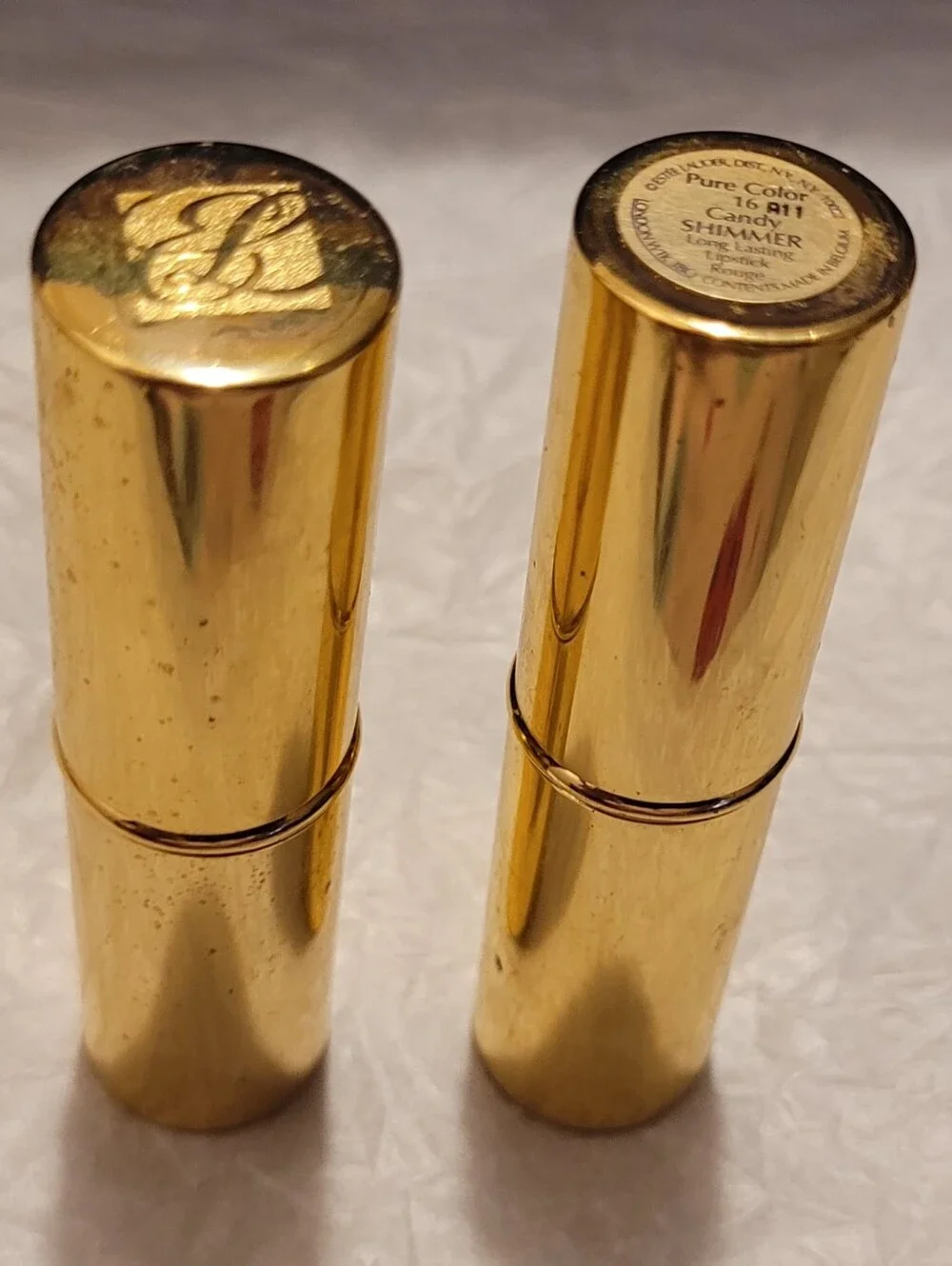 Vintage Avon Long Lasting Luxurious Gold Tube Lipstick -color #16, #65